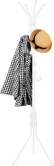 Metallic Coat Rack White 177cm