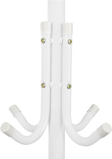 Metallic Coat Rack White 177cm