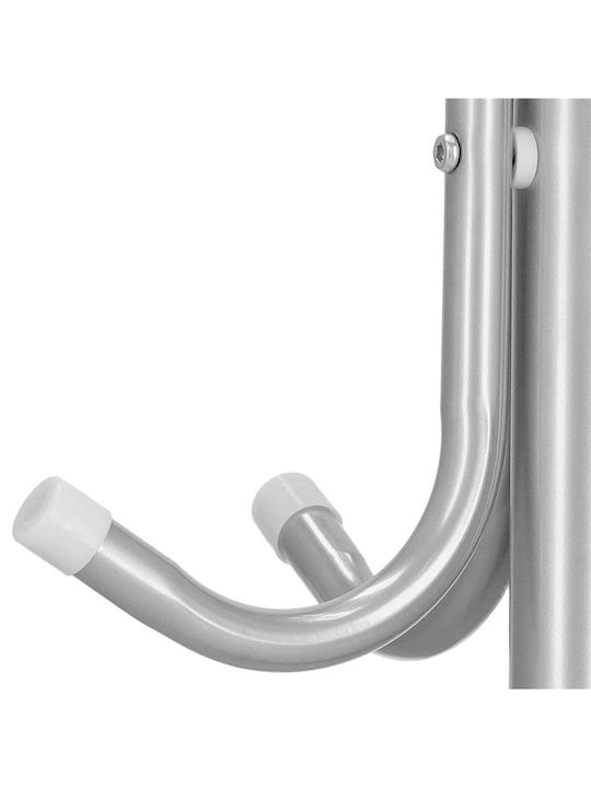 Metallic Coat Rack Gray 173cm