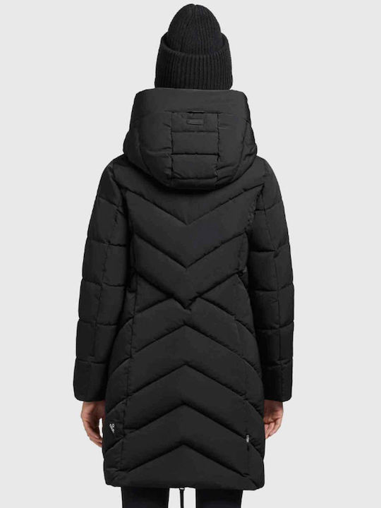 Khujo Kurz Damen Puffer Jacke für Winter Black