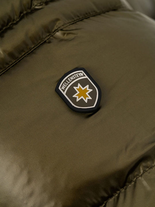 Blackjack Geacă Iarnă Puffer Cu Protecție Împotriva Vântului Verde Închis Darkarmy Goldenpalm