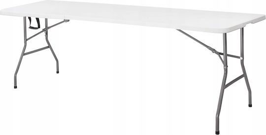 Masă Pliabil 240x75x74buc Alb Masă Pliabil 240x75x74buc Alb