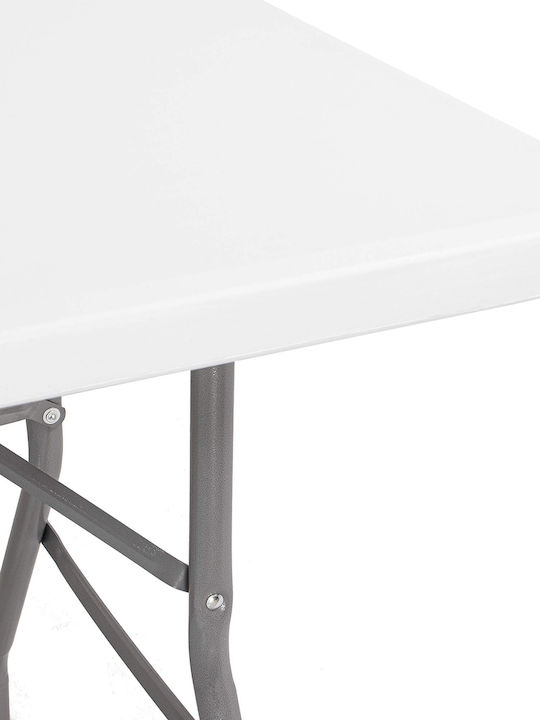 Tisch Zusammenklappbar Weiß 240x75x74cm