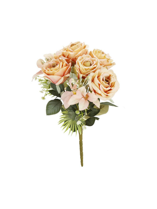 Buchet din Flori Artificiale Trandafir Pink 40cm