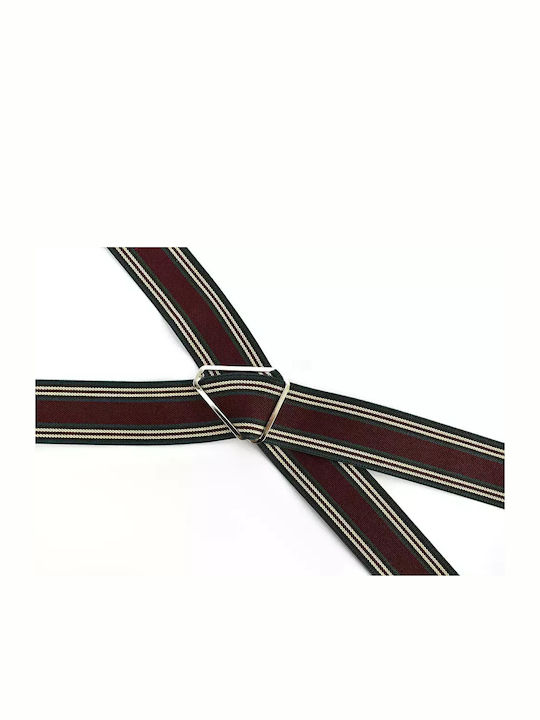 Victoria Suspenders Monochrome Burgundy