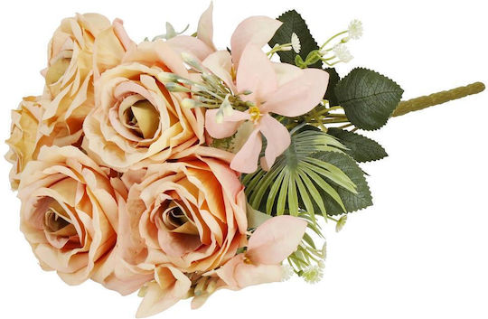 Buchet din Flori Artificiale Trandafir Pink 40cm