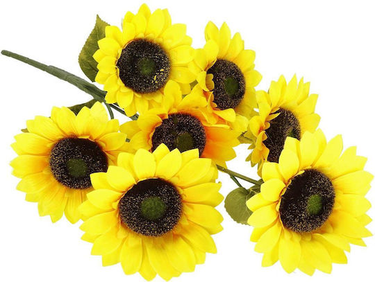 Букет от изкуствени цветя Heliotropium Yellow 57см