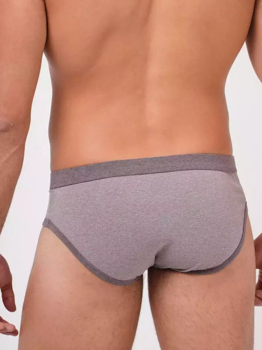 Adamo Men's Slip Brown with Patterns
