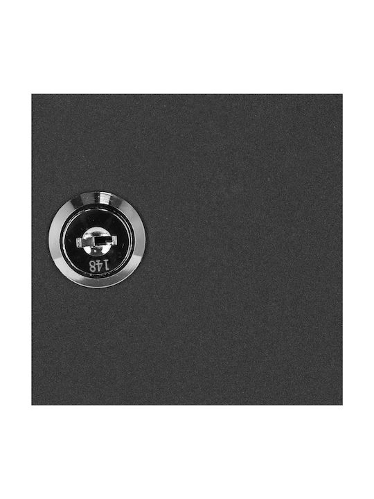 Agățătoare Chei De Perete Metalică 20 Compartimente Cu Încuietoare 20x16x7.5cm