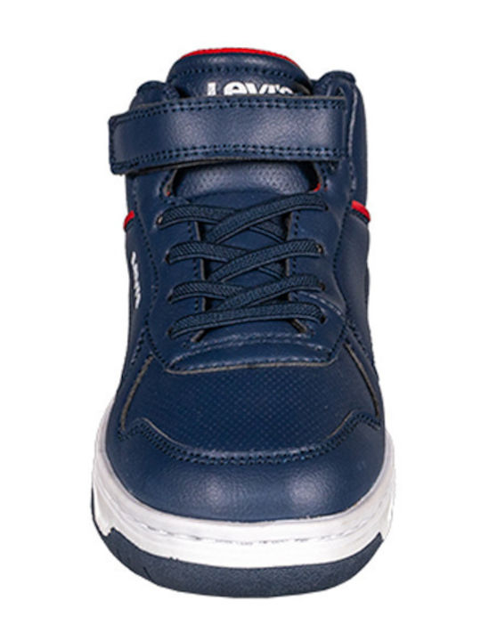 Dereck Mid Kids Sneakers High with Scratch Blue