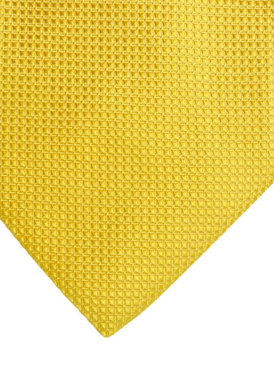 Messaggero Men's Tie Set Silk in Yellow Color