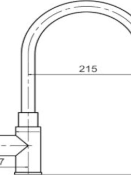Macart Μπαταρία Κουζίνας Πάγκου Inox Ασημί