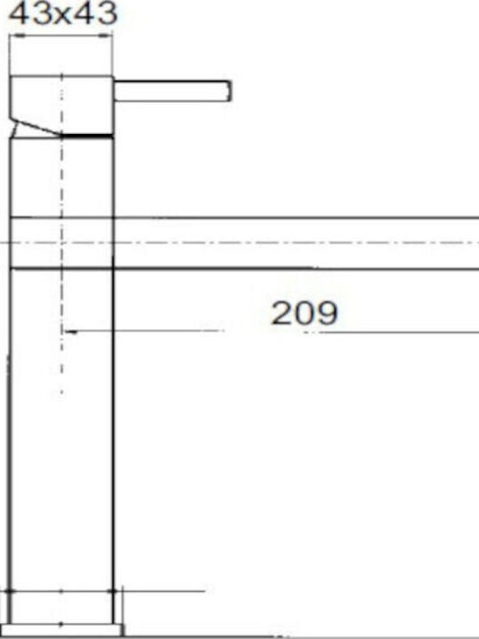 Macart Quadra 5521 Μπαταρία Κουζίνας Πάγκου Ασημί