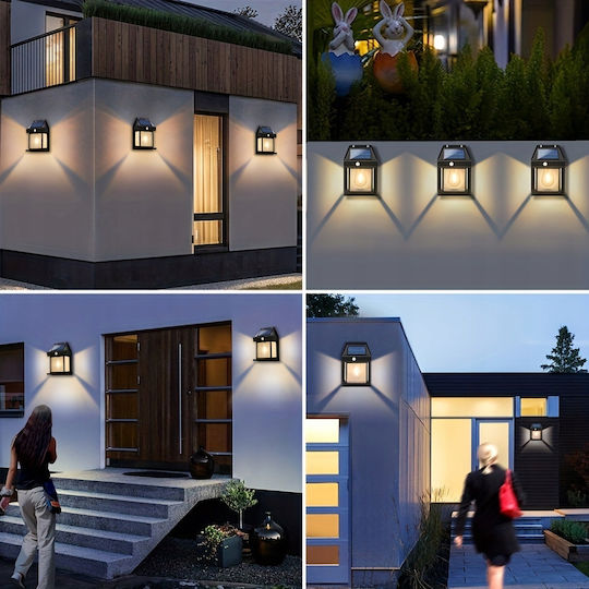 Solar Garden Wall Lamp 1200mah 21cm Xl Strong Ip65