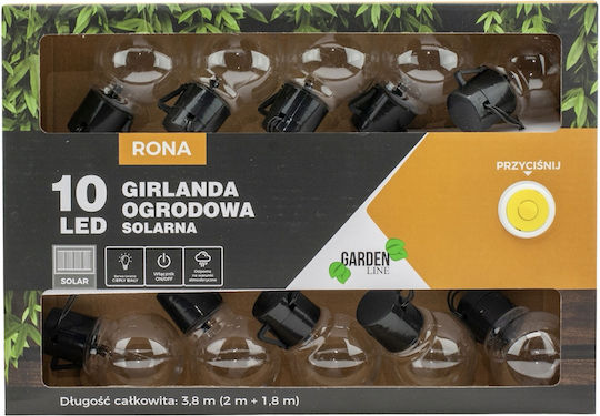 Suspendata Lampă Solară Ghirlande cu Alb Cald Lumină IP44