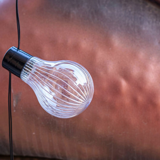 Suspendata Lampă Solară Ghirlande cu Alb Cald Lumină