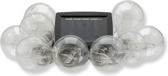 Hemma Led String Lights 10 Bulbs 380cm Solar Powered Warm White Light R