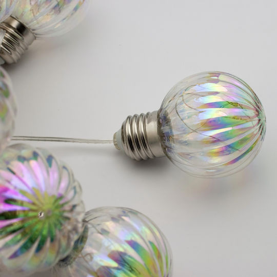 Luminous Garland Led Loris Model 20 Bulbs 580cm Solar Powered Multicolor White Light R
