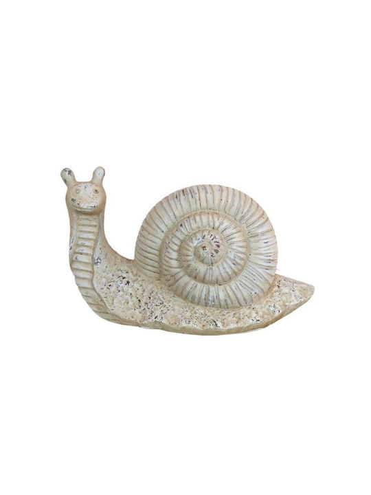 Art et Lumiere Decorative Snail made of Stone in Cream-Grey 21.5x11.5x13cm 1pcs