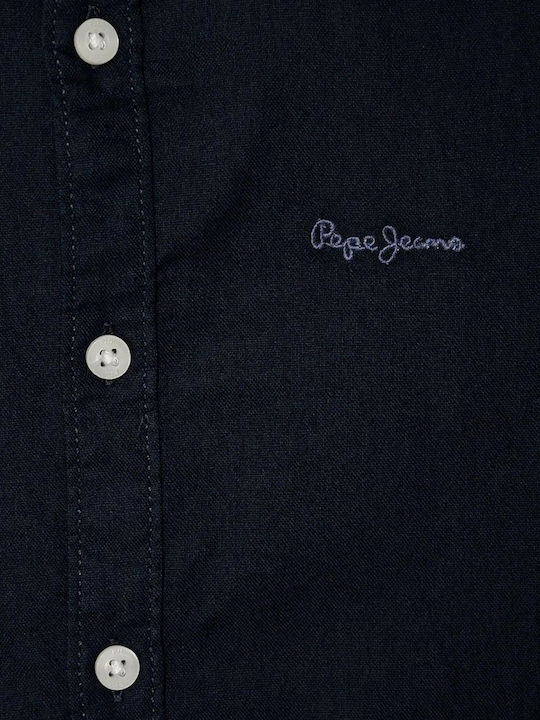 Παιδικό Πουκάμισο Μακρυμάνικο Oxford Blue Nace