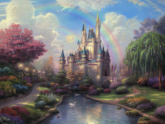 Pictură pe Pânză pentru Copii Castel Knv0177 80cm X 120cm