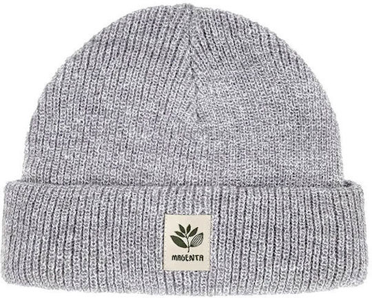 Beanie Unisex Σκούφος Πλεκτός σε Γκρι χρώμα