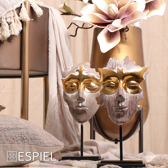Rundes Beistelltisch Aus Metall Bronze M50xL50xH51cm Espiel