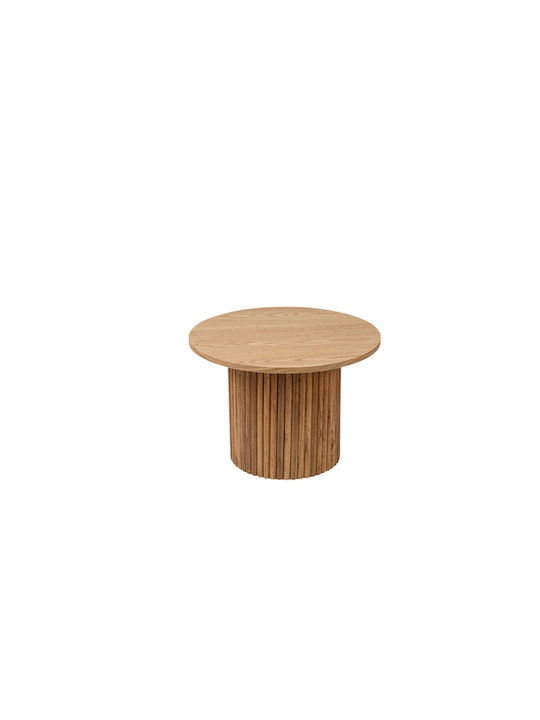 Round Side Table Wooden Coffee L50xW50xH35cm.