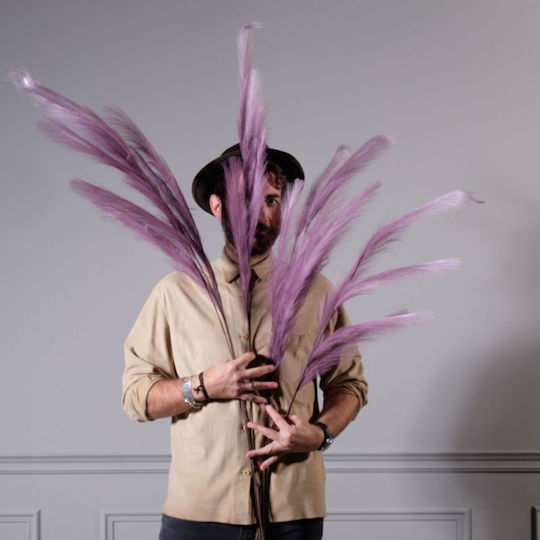 Decorativ Aripă Pampas Grass Mov 145cm Supergreens