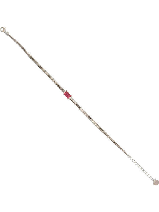 Prince Silvero Women's Silver Bracelet with Zircon 20cm