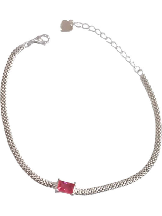 Prince Silvero Women's Silver Bracelet with Zircon 20cm
