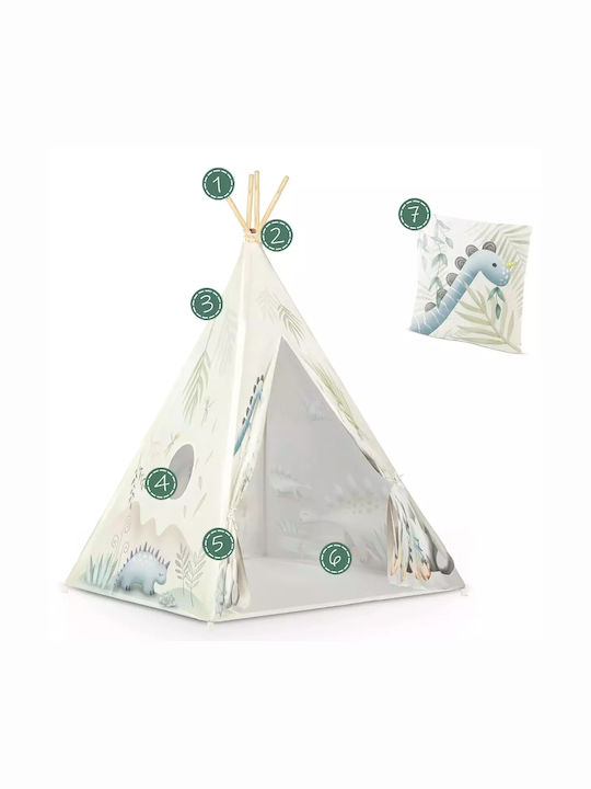 Nukido Kids Indian Teepee Play Tent for 3+ years Green
