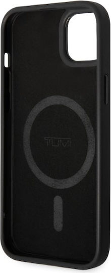 Tumi Tuhmp14srbak iPhone 14 15 13 6,1" Schwarzes Hartschalen-Lederetui mit Ballistikmuster Magsafe