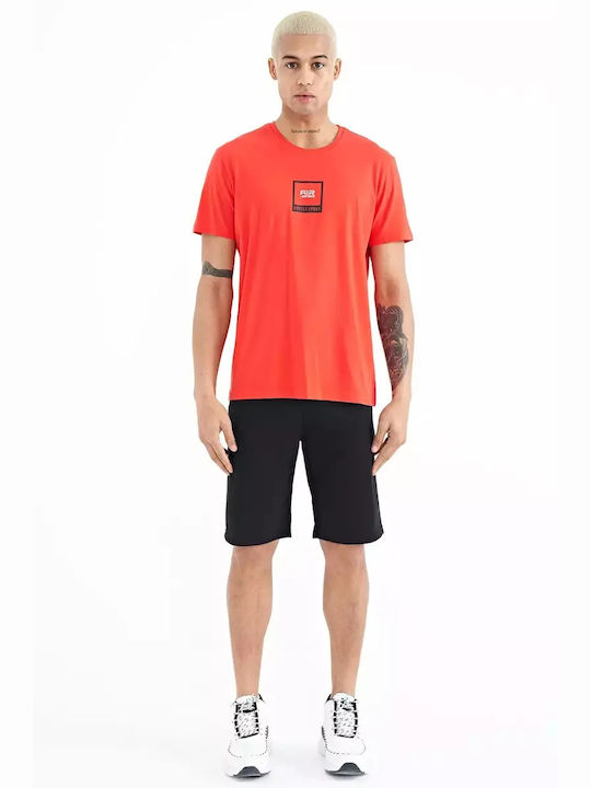 AIR JONES Men's Short Sleeve T-shirt Red