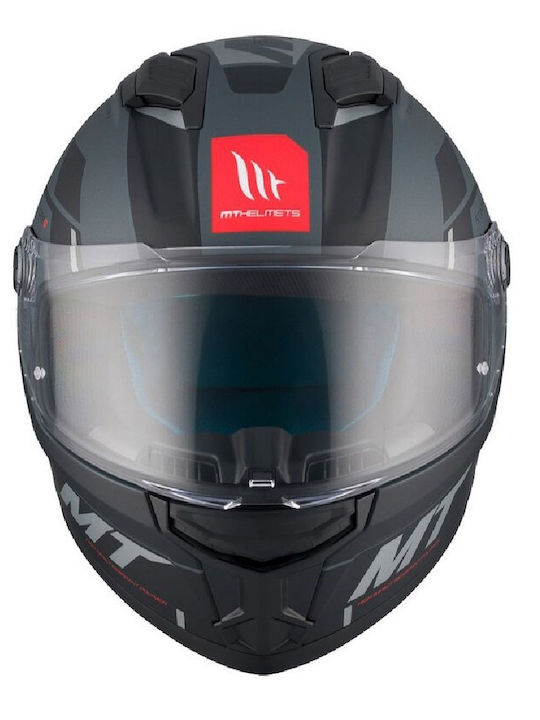 MT Stinger 2 C2 Black/Grey Matt Motorcycle Helmet Full Face ECE 22.06 1450gr