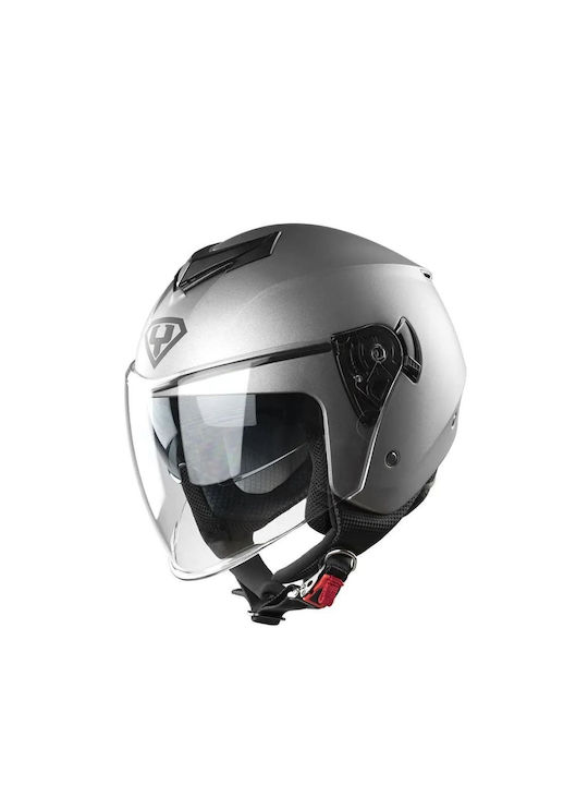 Yohe 852 SV Titanium Mat Motorcycle Helmet Jet 1200gr with Sunvisor