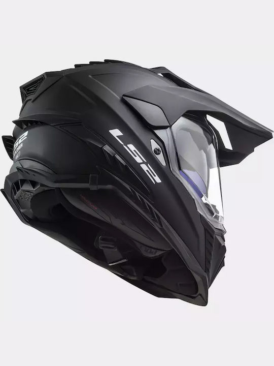 LS2 Mx701 Explorer Hpfc Solid Matt Black Motorcycle Helmet On-Off ECE 22.06