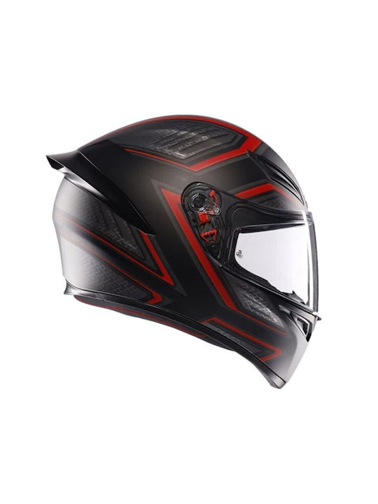 AGV K1 S Sling Matt Black/Red Motorcycle Helmet Full Face ECE 22.06 1500gr