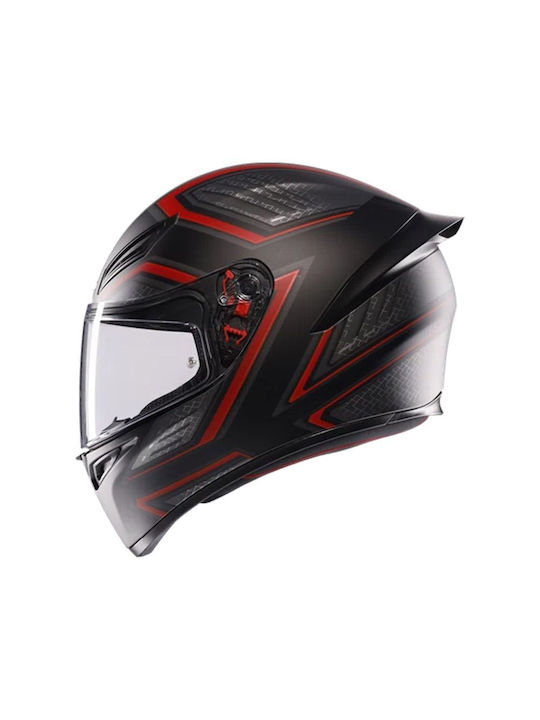 AGV K1 S Sling Matt Black/Red Κράνος Μηχανής Full Face ECE 22.06 1500gr