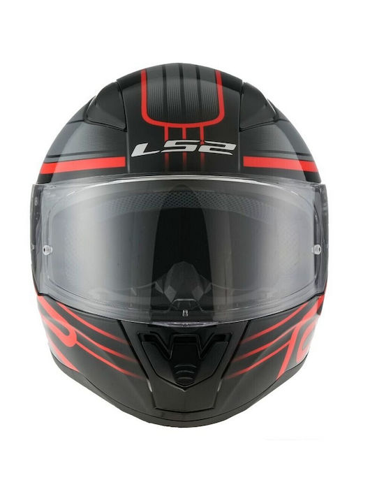 LS2 Rapid II Circuit Black/Red Κράνος Μηχανής Full Face ECE 22.06 1300gr
