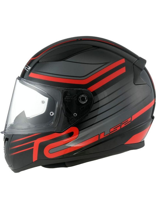 LS2 Rapid II Circuit Black/Red Κράνος Μηχανής Full Face ECE 22.06 1300gr