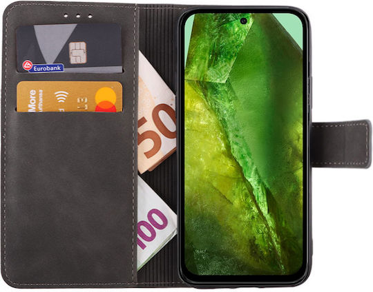 Lime Essential Magnet Wallet Δερματίνης Γκρι (Google Pixel 8a)