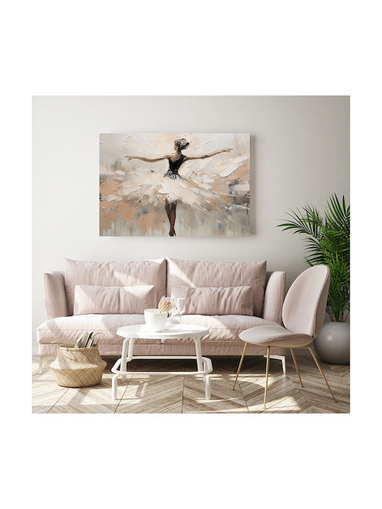 Ballerina in cream shades Painting on Canvas 65x95cm