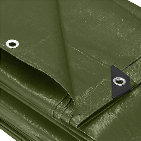 Waterproof Laminated Polyethylene Tarpaulin 120g/m2 3x3m Green