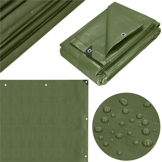Waterproof Laminated Polyethylene Tarp 120g/m2 4x7m Green