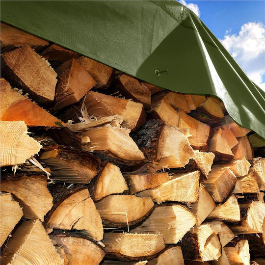 Prelată laminată impermeabilă din polietilenă 120g/m2 2x4m Verde