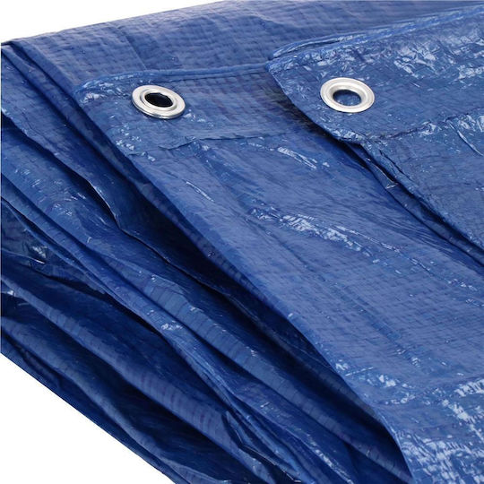 Waterproof Laminated Polyethylene Tarp 60g/m2 6x8m Blue