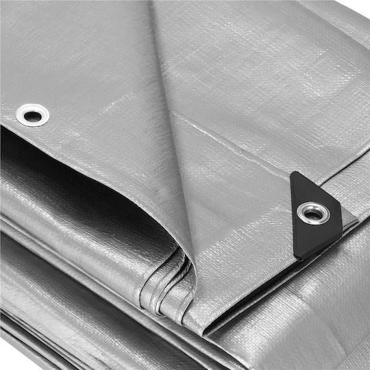 Waterproof Laminated Polyethylene Tarp 210g/m2 5x8m Gray