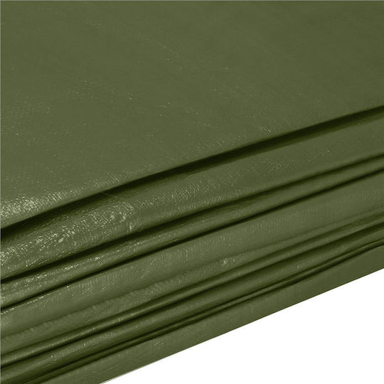 Waterproof Laminated Polyethylene Tarp 120g/m2 4x7m Green