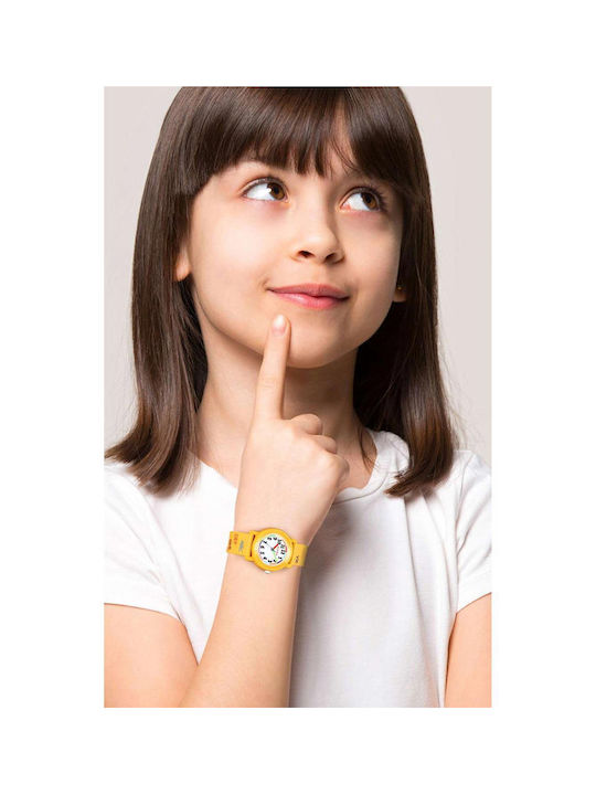 Kikou Kids Analog Watch with Rubber/Plastic Strap Yellow